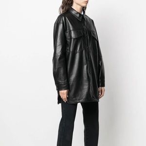 Apparis Riley Vegan Leather Shirt